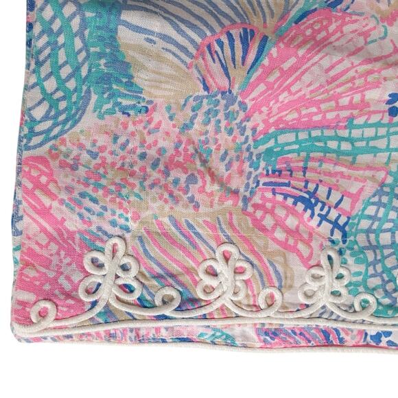 Lilly Pulitzer Ariella Maxi Dress 100% Linen Multi Roar of the Seas Women 10 NWT - Picture 7 of 15